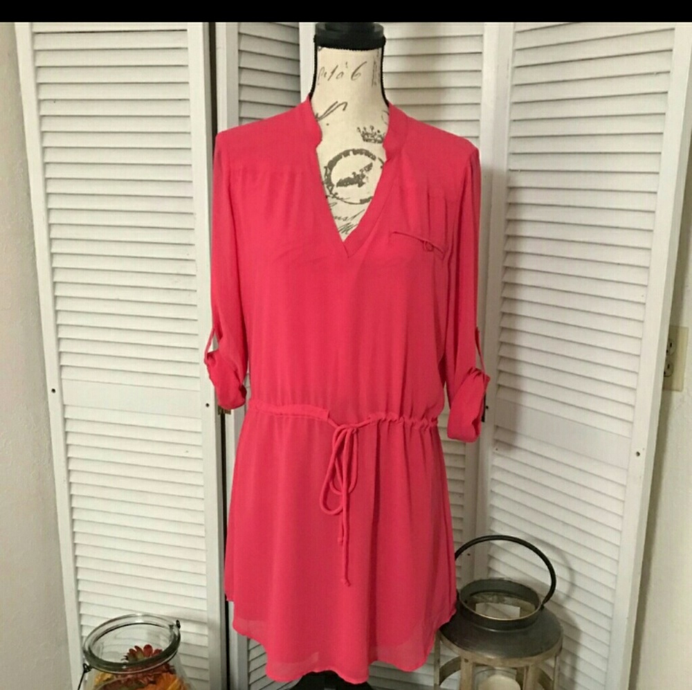 Bright pink tunic